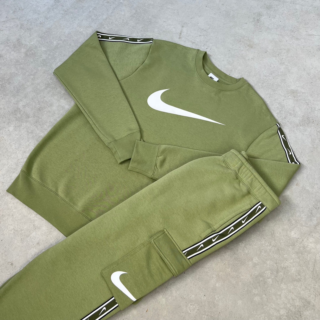 Nike Cargo Fleece Tracksuit Khaki