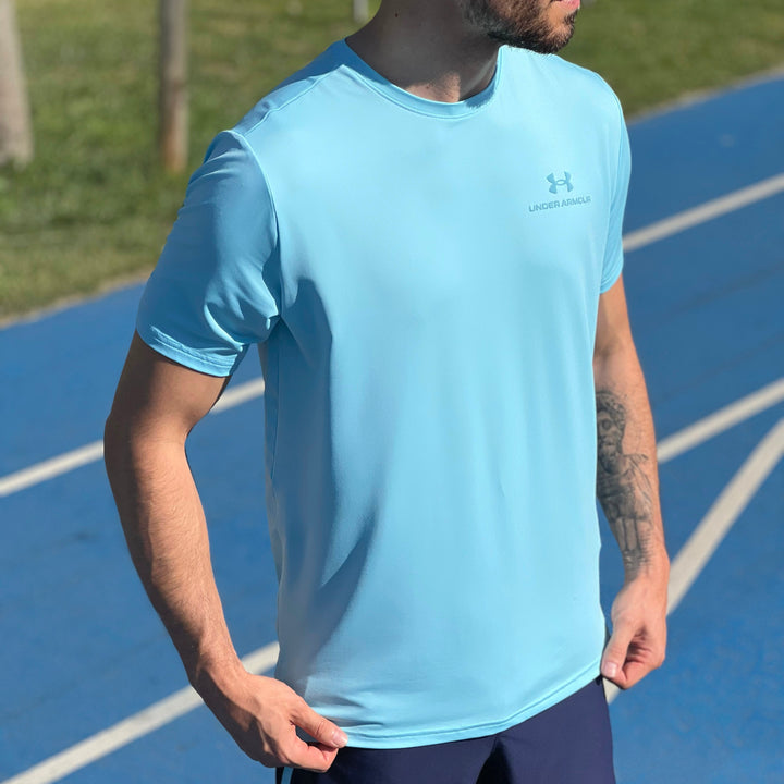 Under Armour Launch Elite Short Set Navy Light Blue