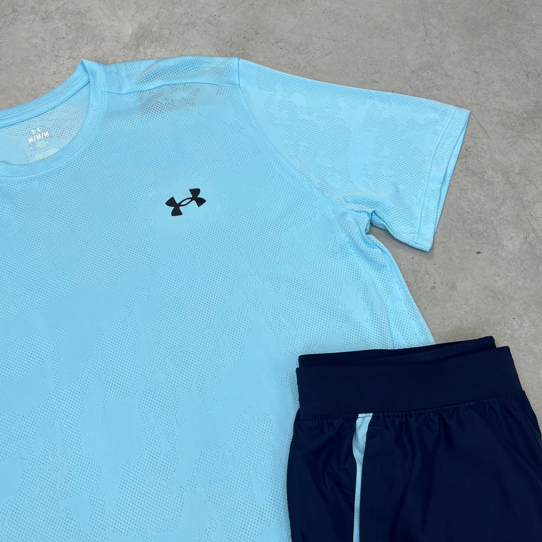 Under Armour Launch Short Set Blue