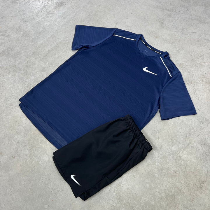 Nike Miler Short Set Navy Black