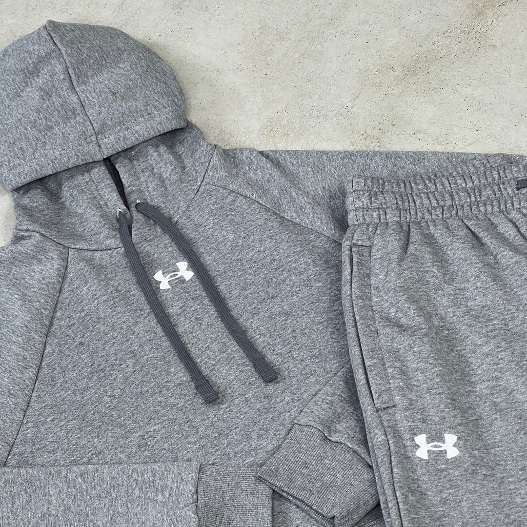 Under Armour Fleece Hoodie Tracksuit Grey