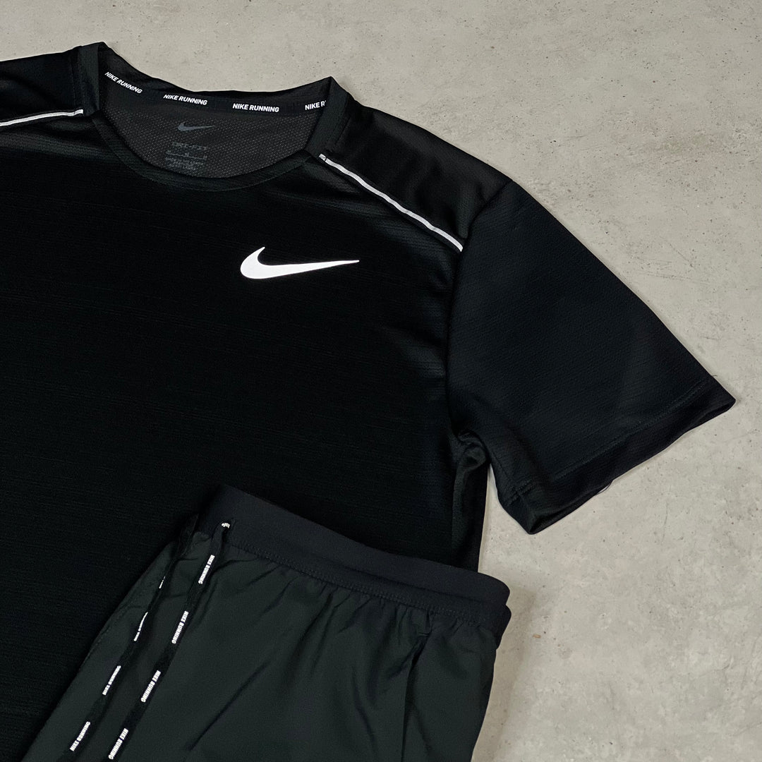 Nike Miler Short Set Black