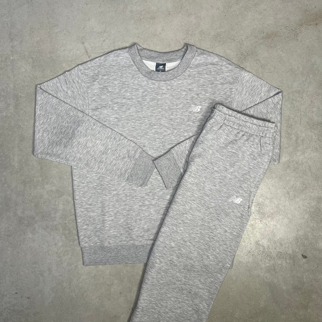 New Balance Fleece Tracksuit Grey