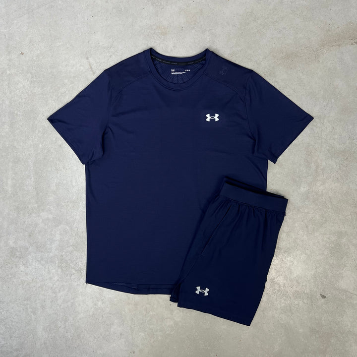 Under Armour Short Set Navy Reflective