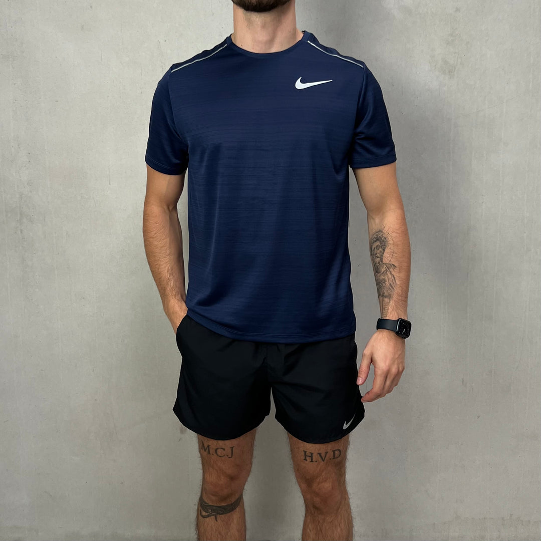 Nike Miler Short Set Navy Black