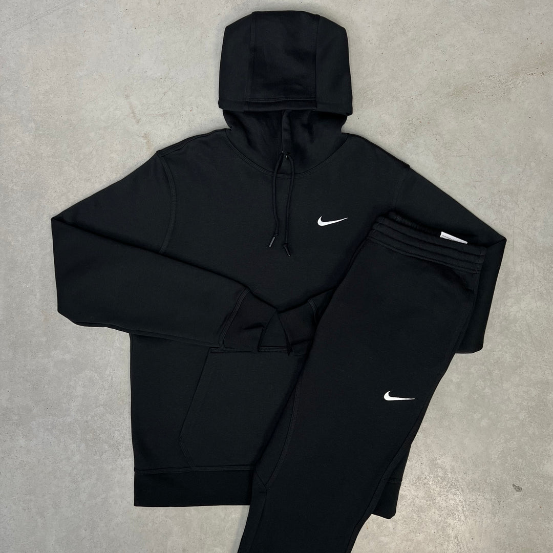 Nike Fleece Hoodie Tracksuit Black