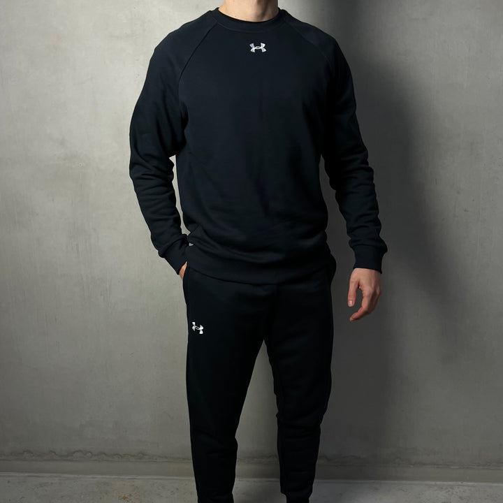 Under Armour Fleece Tracksuit Black