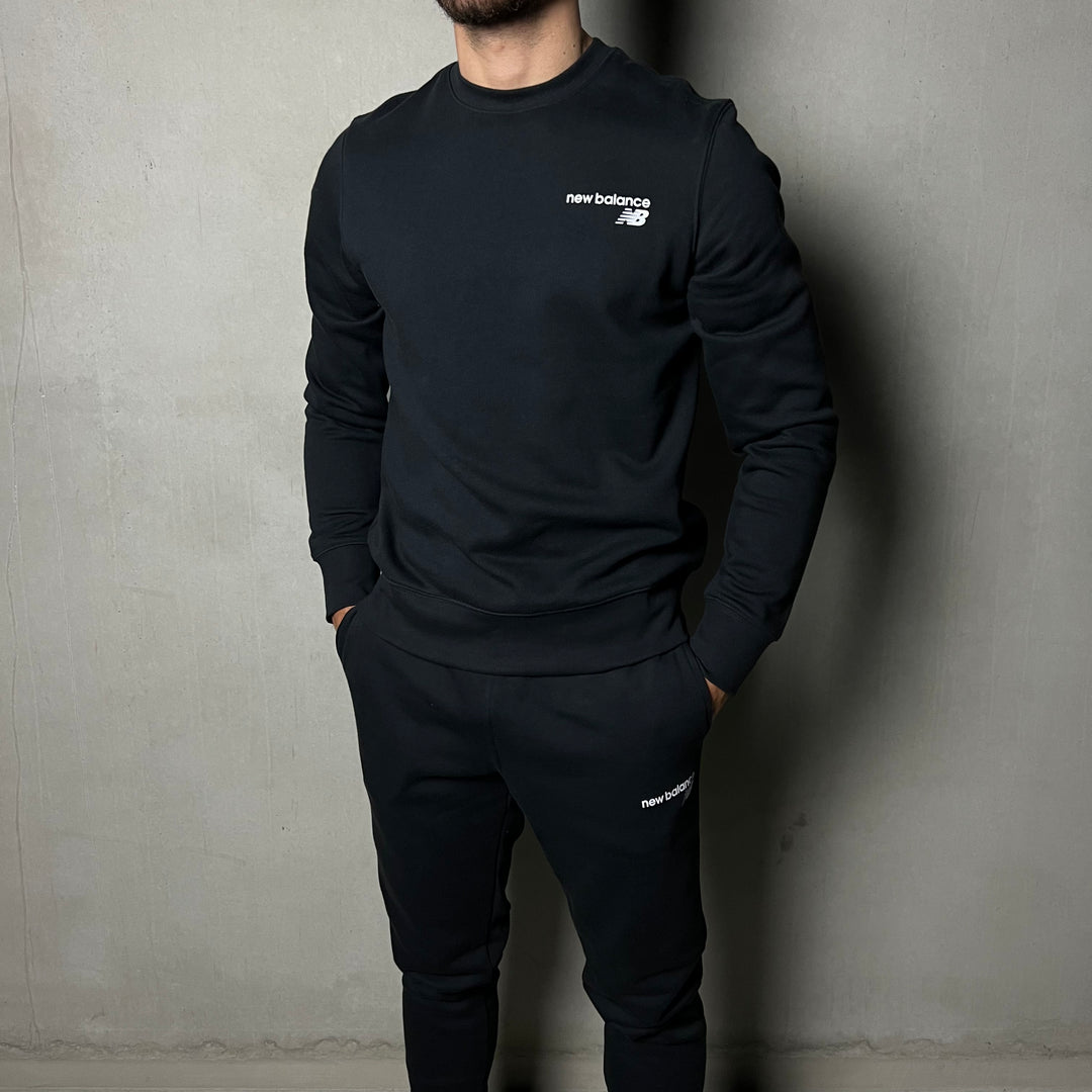 New Balance Fleece Tracksuit Black