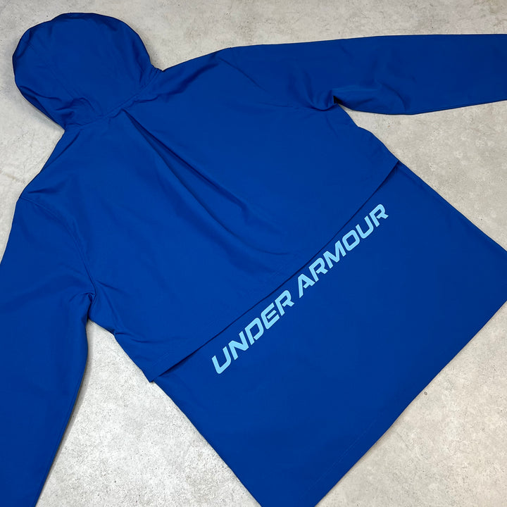 Under Armour Launch Storm Tracksuit Black Blue