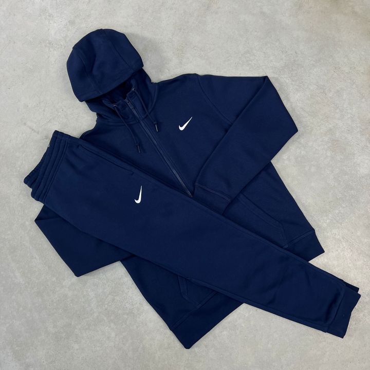 Nike Fleece Vest Tracksuit Navy