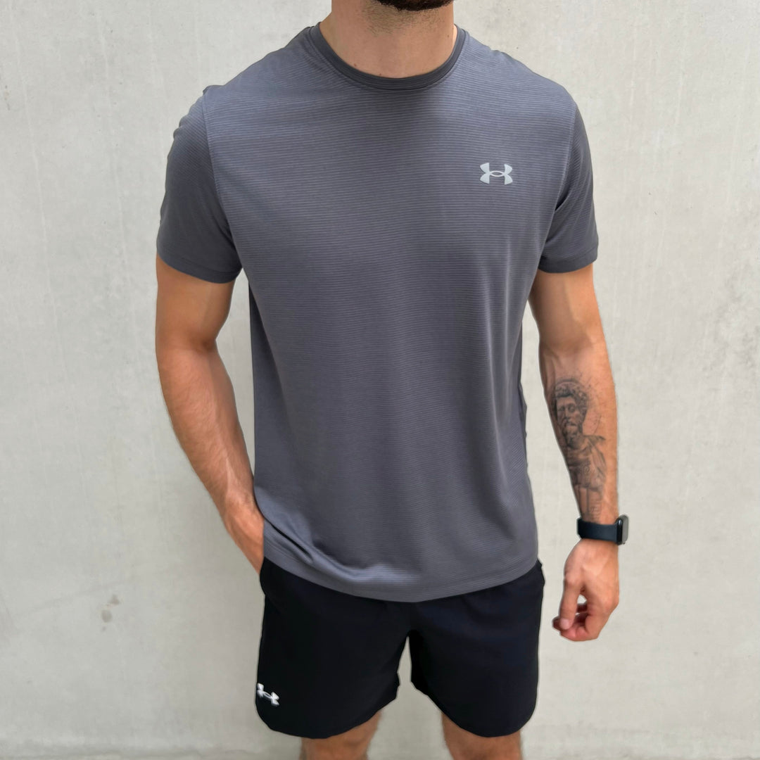 Under Armour Launch Short Set Black Grey