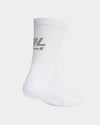 Logo Socks White Grey
