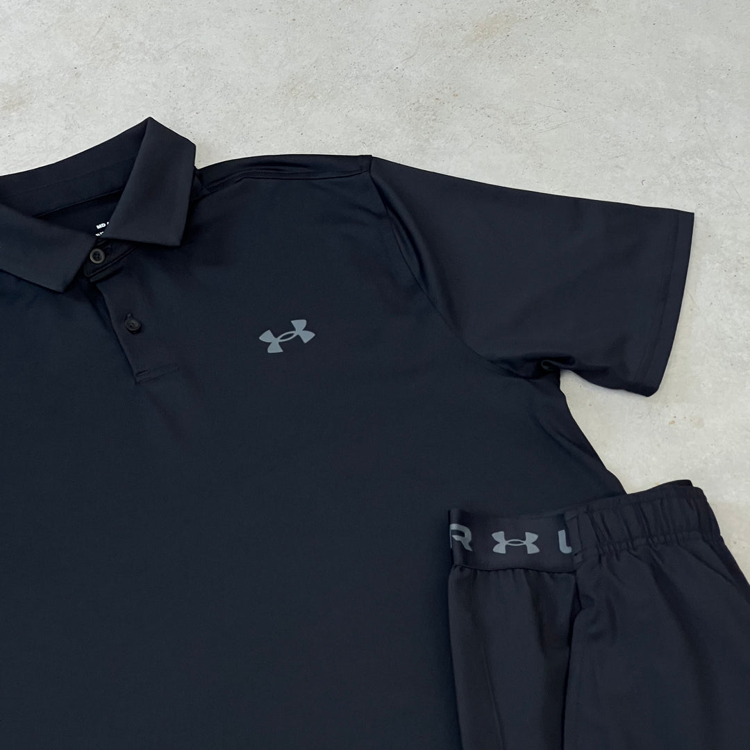 Under Armour Short Polo Set Black