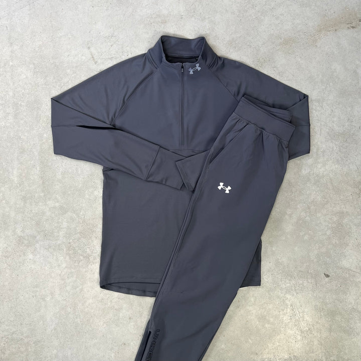 Under Armour Qualifier Half-Zip Tracksuit Grey