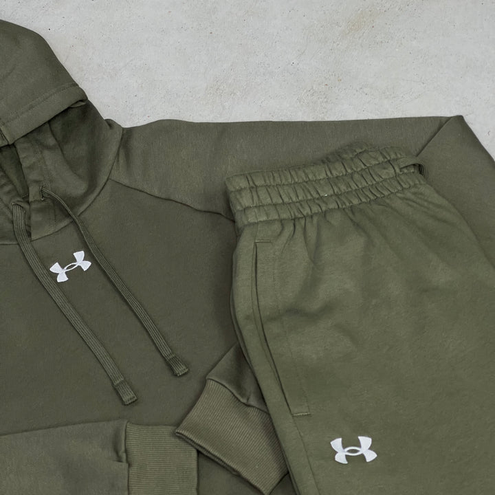 Under Armour Fleece Hoodie Tracksuit Khaki