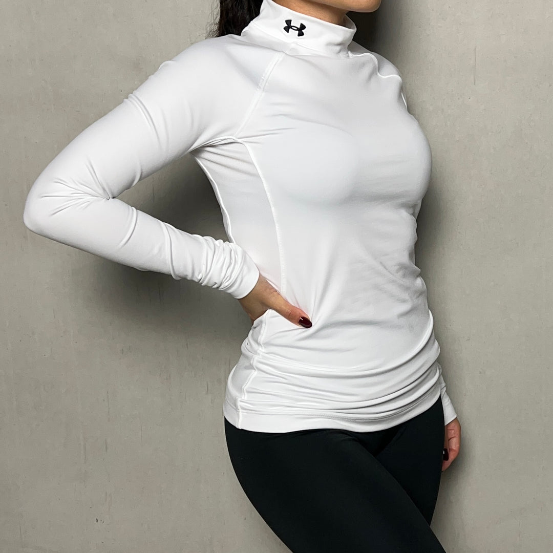 Under Armour Mockneck Set White Black Women