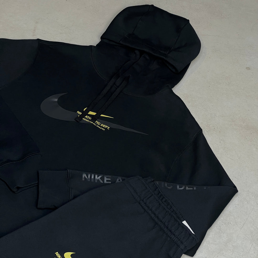 Nike Fleece Hoodie Cargo Tracksuit Black