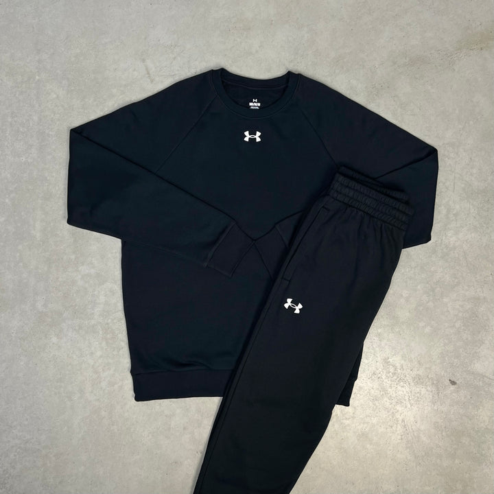 Under Armour Fleece Tracksuit Black