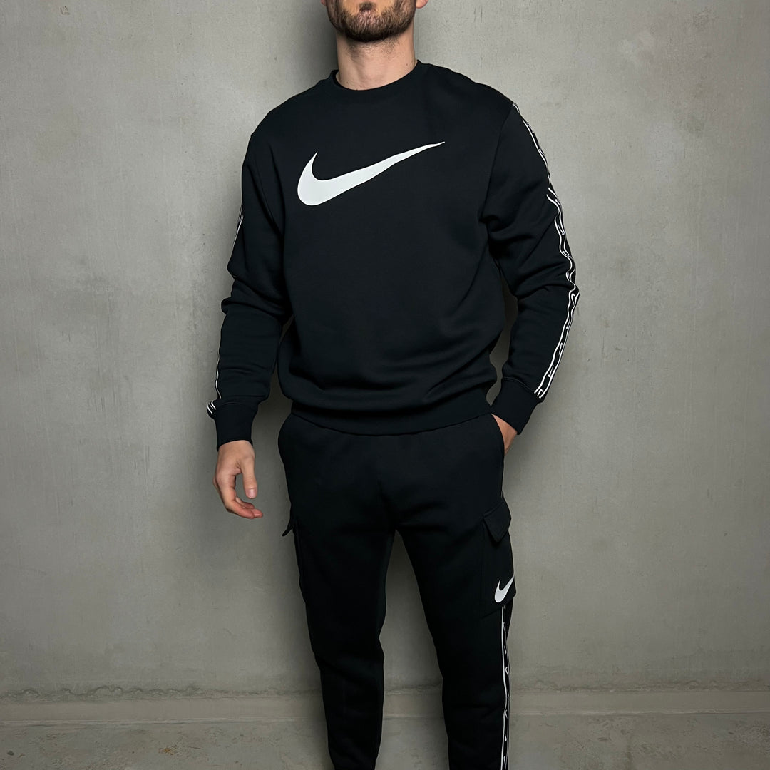 Nike Cargo Fleece Tracksuit Black