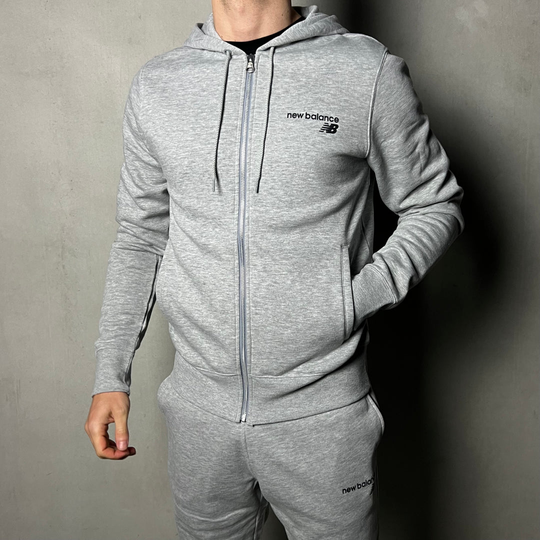 New Balance Fleece Vest Tracksuit Grey