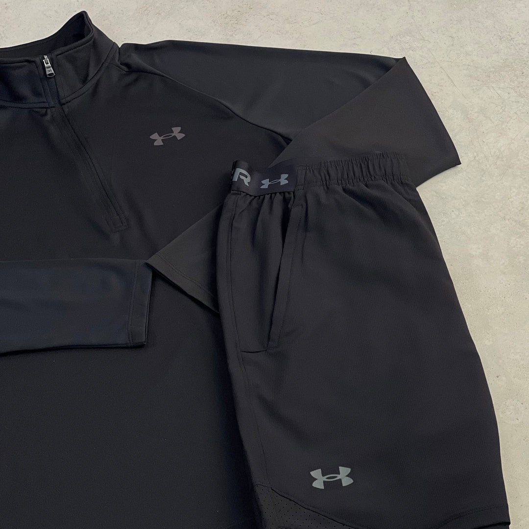 Under Armour Half-Zip Set Black