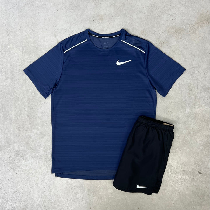 Nike Miler Short Set Navy Black