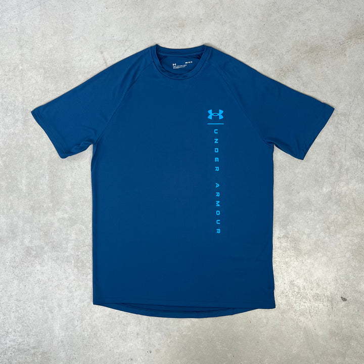 Under Armour Tech T-Shirt Blue Graphic