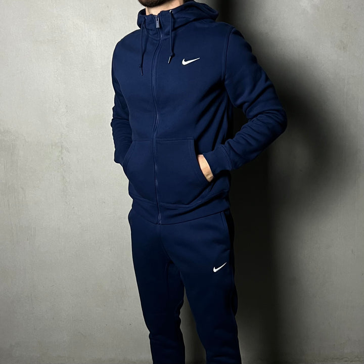 Nike Fleece Vest Tracksuit Navy