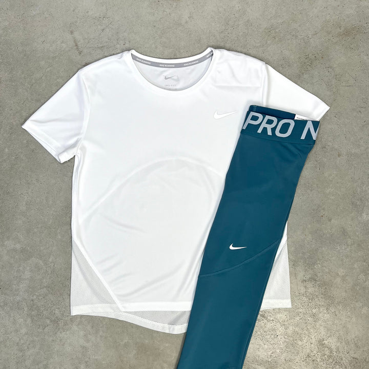 Nike T-Shirt Set White Petrol Women