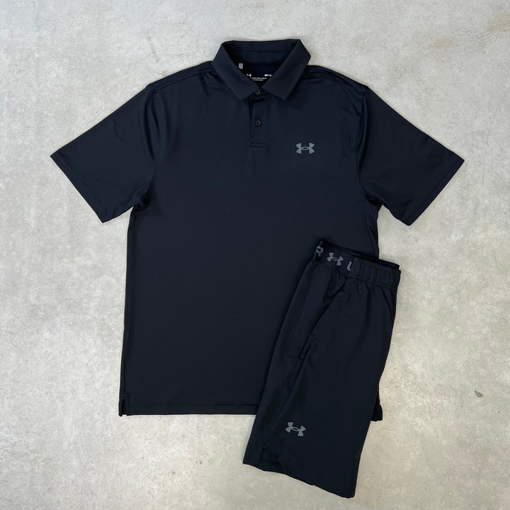 Under Armour Short Polo Set Black