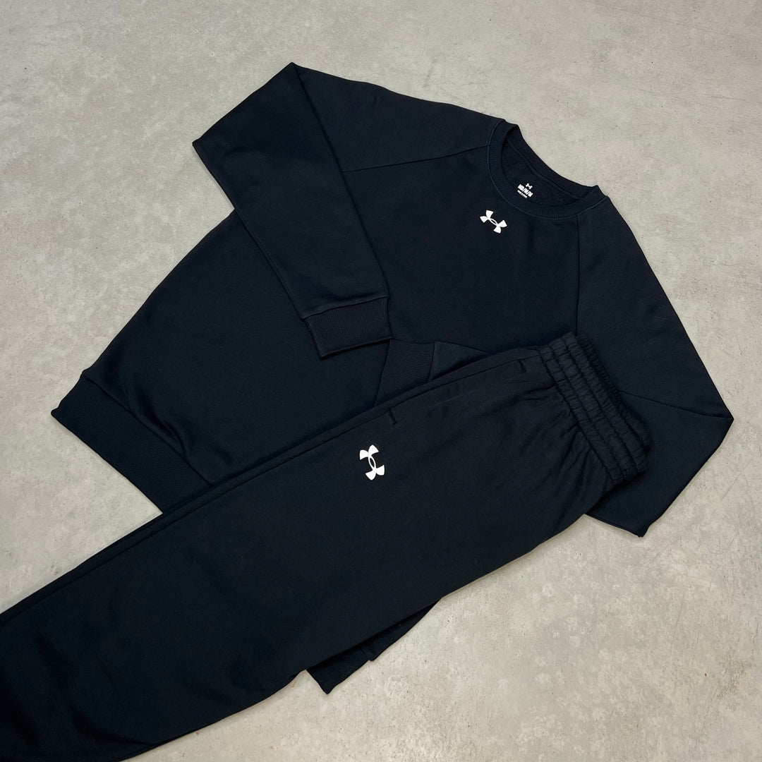 Under Armour Fleece Tracksuit Black