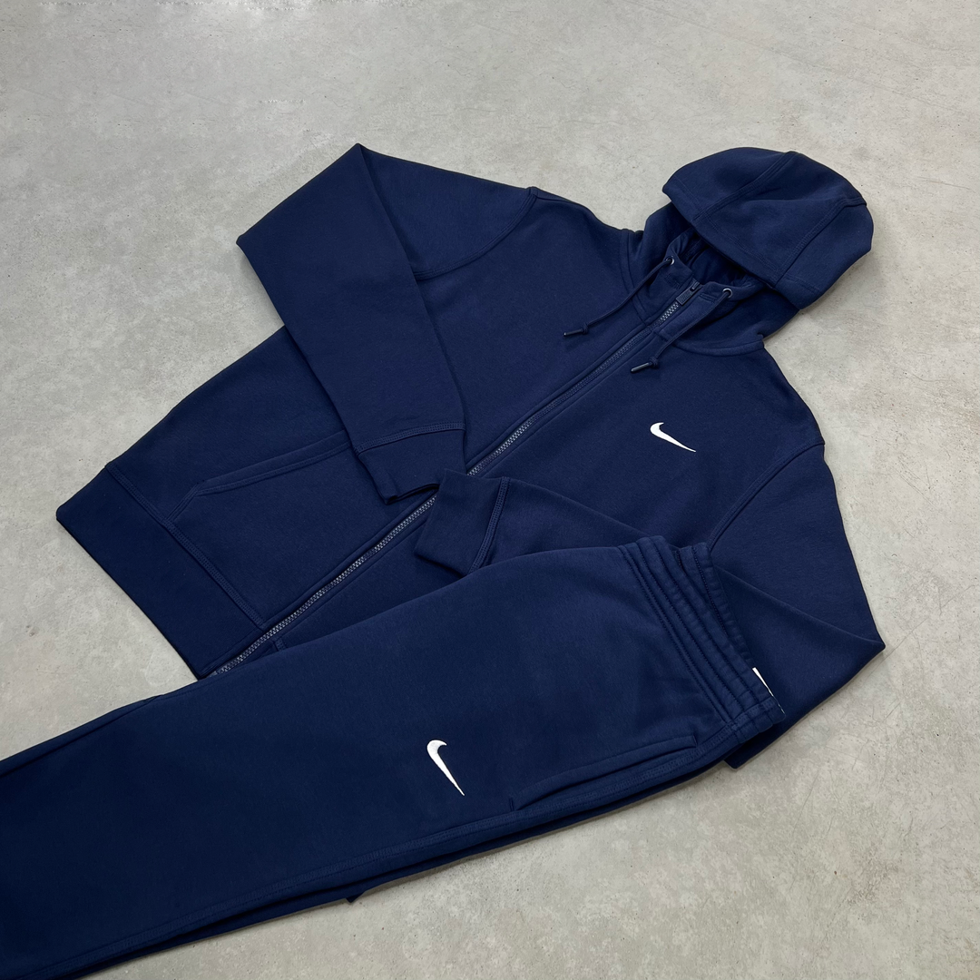 Nike Fleece Vest Tracksuit Navy