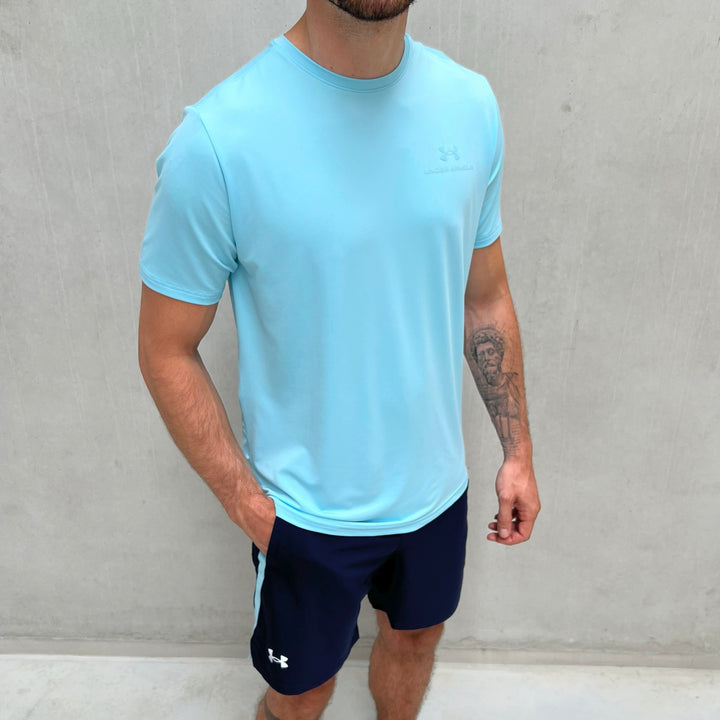 Under Armour Launch Elite Short Set Navy Light Blue