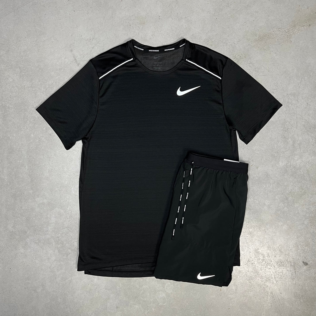 Nike Miler Short Set Black