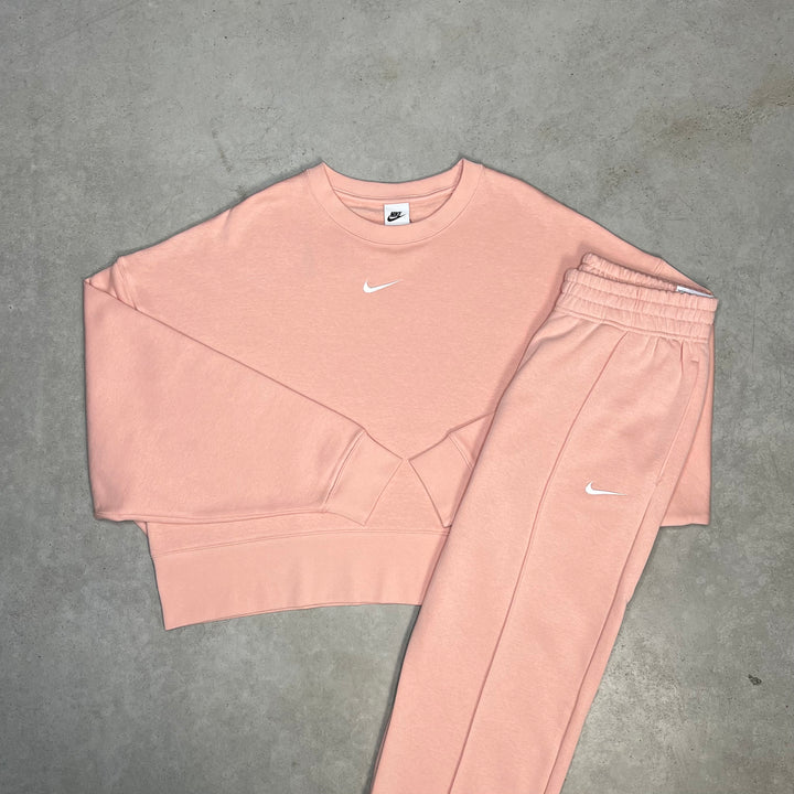 Nike Fleece Tracksuit Pink Women