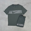 Nike Miler Flash Reflective Short Set Grey