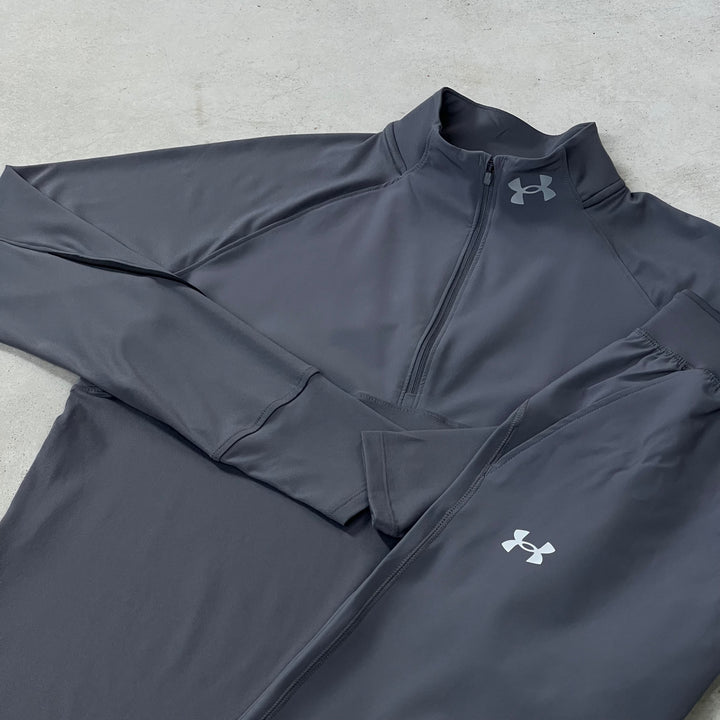 Under Armour Qualifier Half-Zip Tracksuit Grey