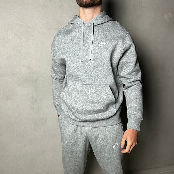 Nike Club Fleece Hoodie Tracksuit Grey
