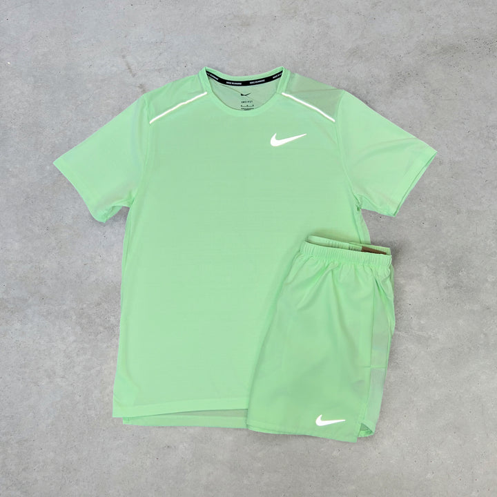 Nike Miler Short Set Lime Green