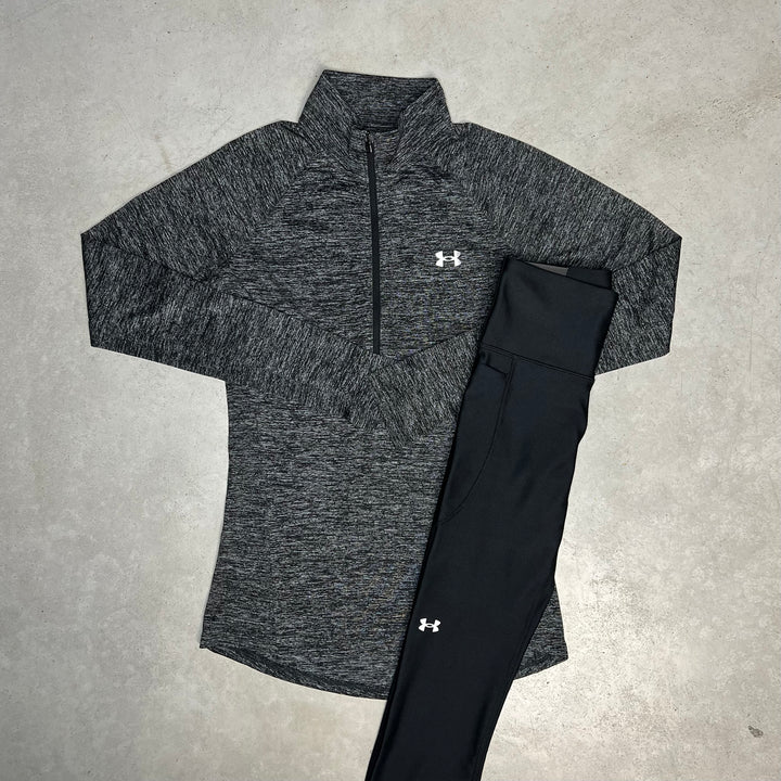 Under Armour Half-Zip Set Grey Black Women