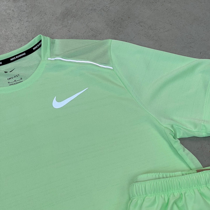 Nike Miler Short Set Lime Green