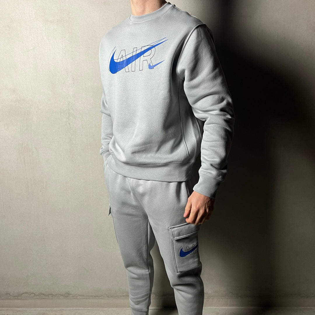 Nike Cargo Fleece Tracksuit Grey