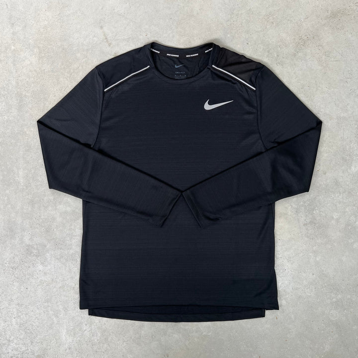 Nike Miler Long Sleeve T-Shirt Black