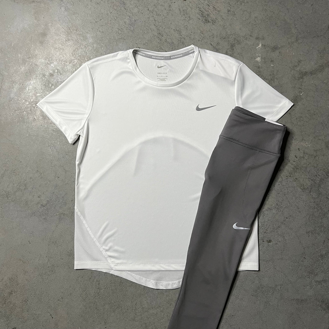 Nike T-Shirt Set White Grey Women
