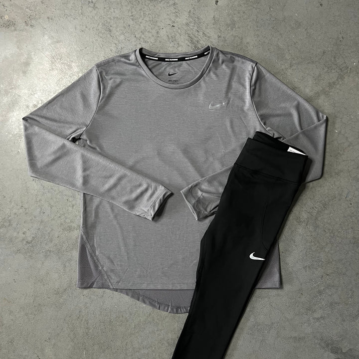 Nike Shirt Set Grey Black Women